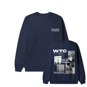 STREES Sweater Sweatshirt Crewneck WTC Pria Keren Berbahan Kain Fleece Lembut Nyaman Size M-XXL Distro Basic Panjang Santai Oblong