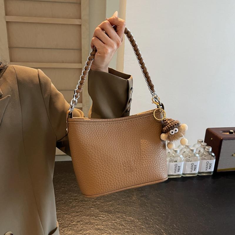 túi Messenger Hàn Quốc, Thời Trang Mới, Phong Cách Cổ Điển Túi Bucket Cầm Tay Dành Cho Nữ Bag Tote 4