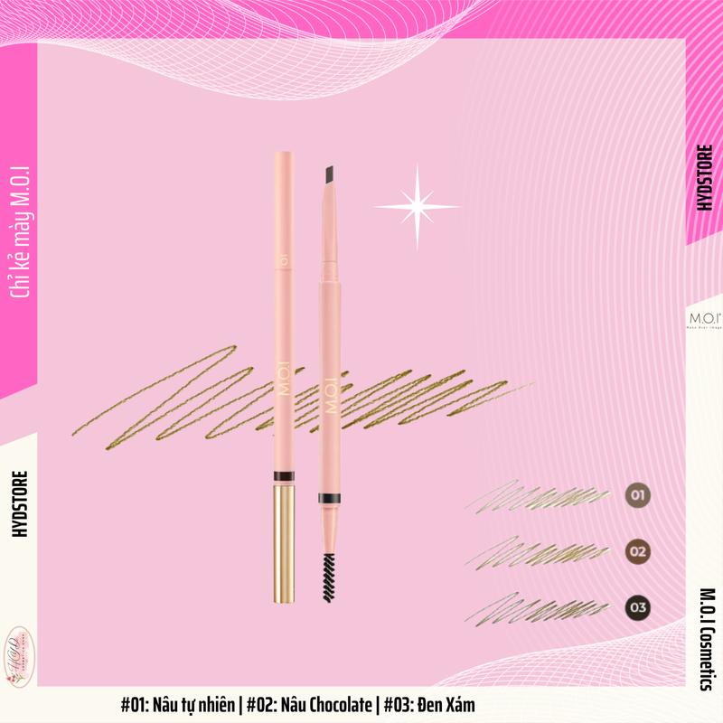 CHÌ KẺ MÀY MOI PREMIUM - PERFECT SHAPE EYEBROW 3 MÀU Cosmetic Trang Điểm Nữ Mỹ Phẩm