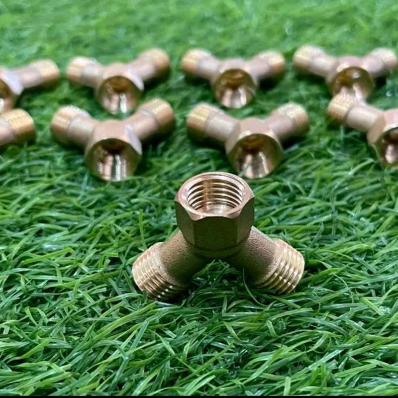 Chữ Y (1 đầu vào 2 đầu ra) khớp nối chữ Y chia thành 2 đầu ren 14mm gắn béc xịt tuới cây trồng 2