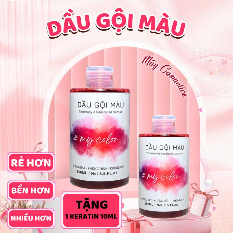 Dầu Gội Màu Hot Trend Dành Cho Tóc Nhuộm Thế Hệ Mới 4 in 1 Khóa Màu Bù Màu Dưỡng Tóc 120ml và 250ml Gội Là Lên COCO #MYCOLOR