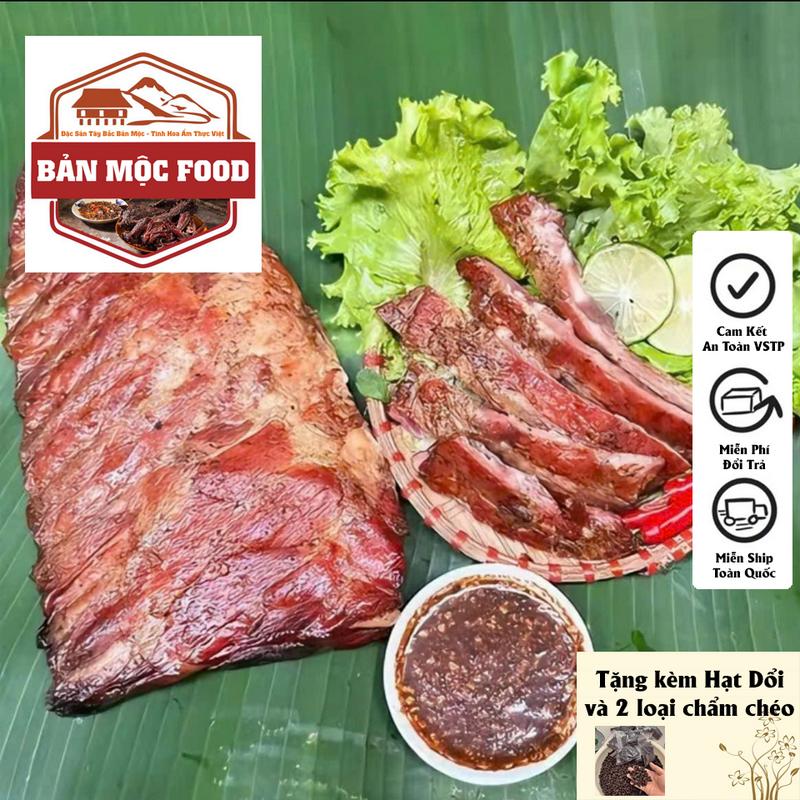 Sườn Lợn Gác Bếp Bản Mộc Food 500G – Tặng Gia Vị Chẳm Chéo, Đặc Sản Tây Bắc