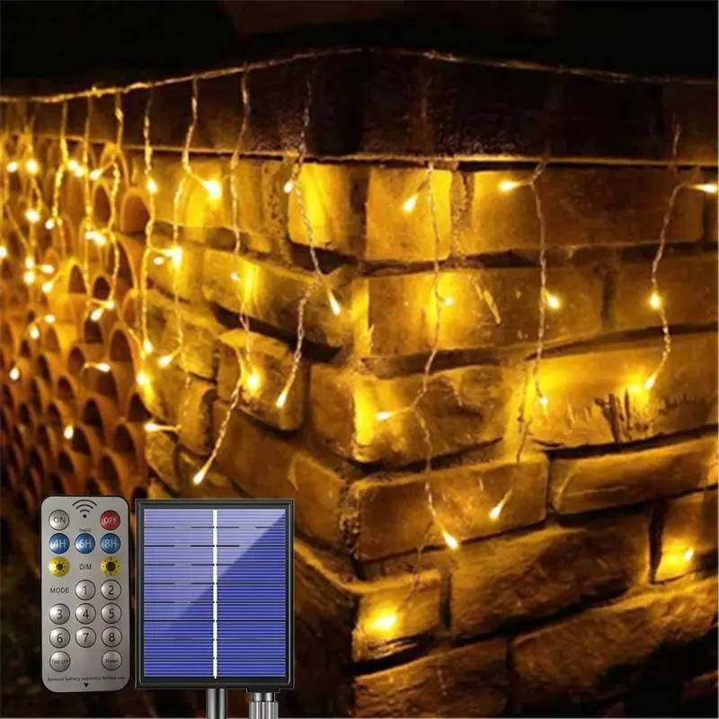 Solar Powered LED String Light, 32M 300LEDs Solar Holiday Lighting with 8 Lighting Modes, Outdoor Waterproof Decoration Light for Garden, Patio, Yard 4