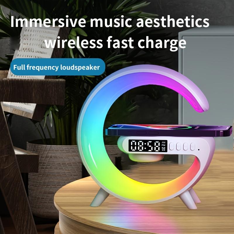 Multifunction Wireless Charger Pad Stand Speaker RGB Night Light Fast Charging Station For iPhone 8-16 Samsung Xiaomi Huawei 6