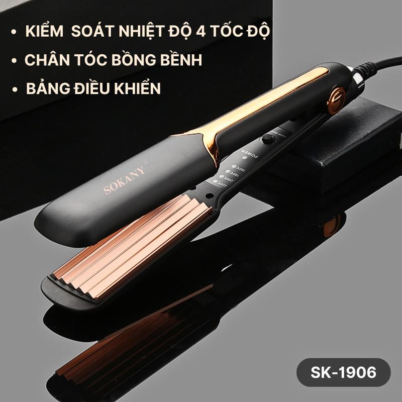 Máy Dập Phồng Chân Tóc Sokany SK1906 – Tạo Kiểu Bồng Bềnh, Nhỏ Gọn, Dễ Dùng 0