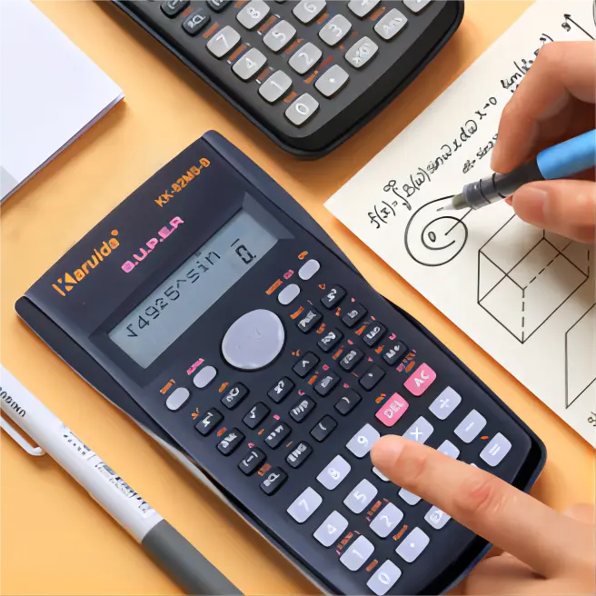 Professional Grade Scientific Calculator with 240 Functions - Plastic Material - Protective Hard Case
