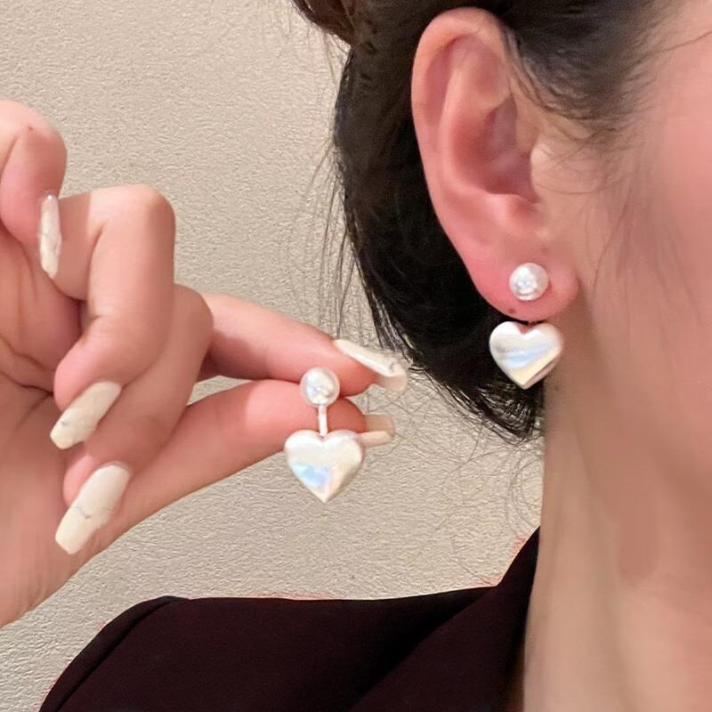 Product Introduction of S925 Silver Gold Plated Fashion Heart Shape Jewelry Earrings for Women Wholesale 7