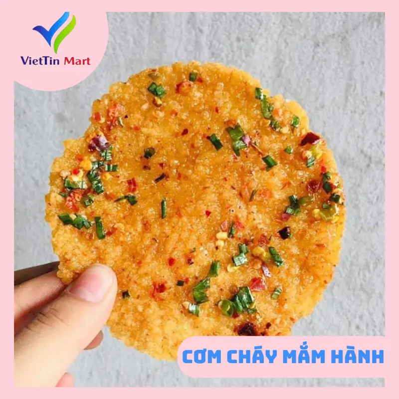 Cơm cháy mắm hành siêu ngon cay nhẹ_1KG VietTin Mart 1