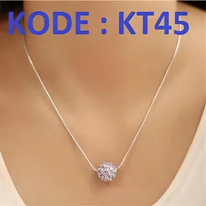 Kalung Titanium Crystal Anti Karat PGM KT45 JAMIN ANTI KARAT