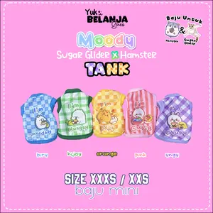 [  ] Baju Sugar Glider / Hamster Moody Tank / bahan nyaman size XXS & XXXS | YBG!