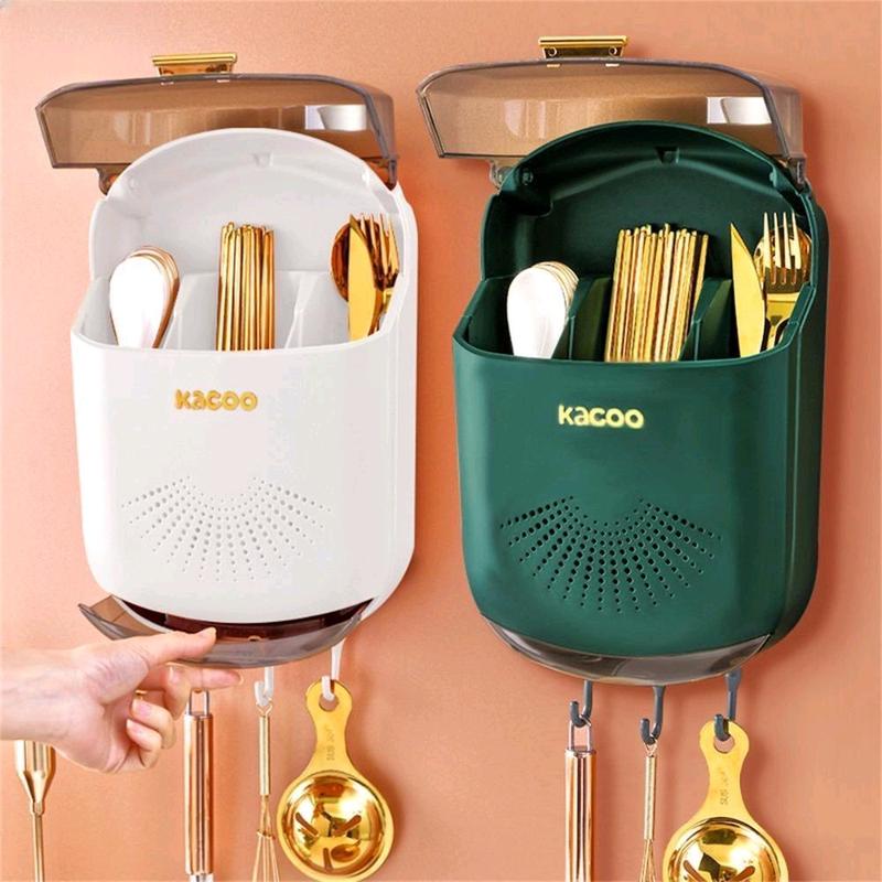 Hộp Đựng Đũa Muỗng Thìa Dĩa Treo Tường  Thông Minh KACCO Kitchen