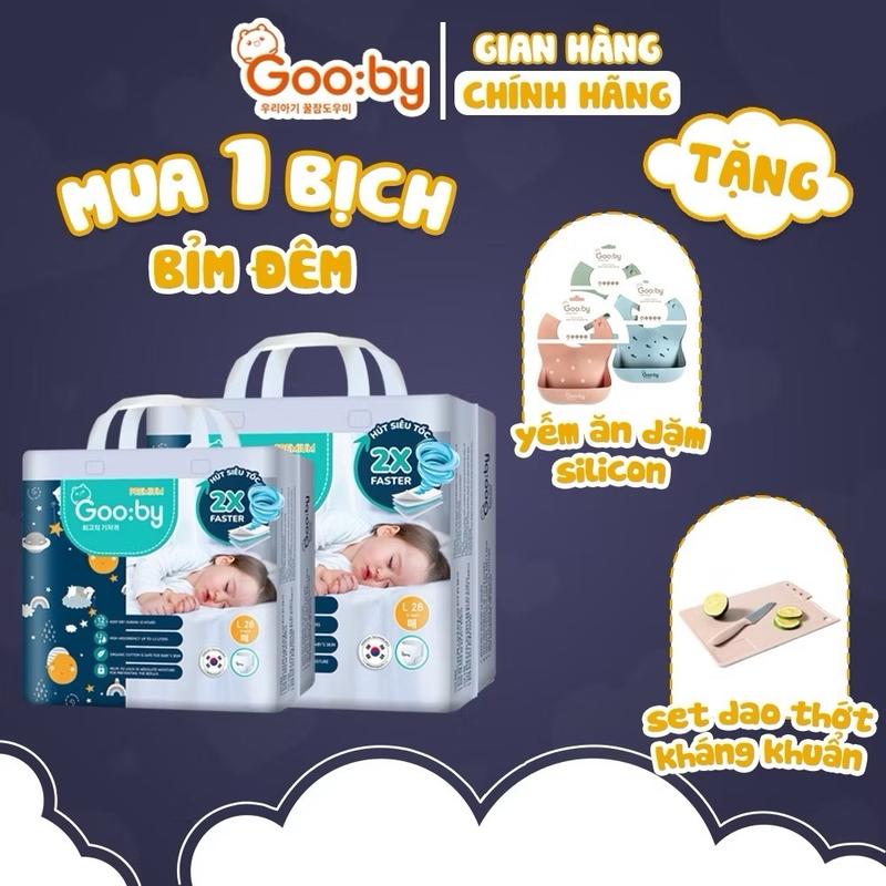 Bỉm Gooby đêm (Gooby Premium) siêu thấm hút đủ size   NB-3xl cho bé