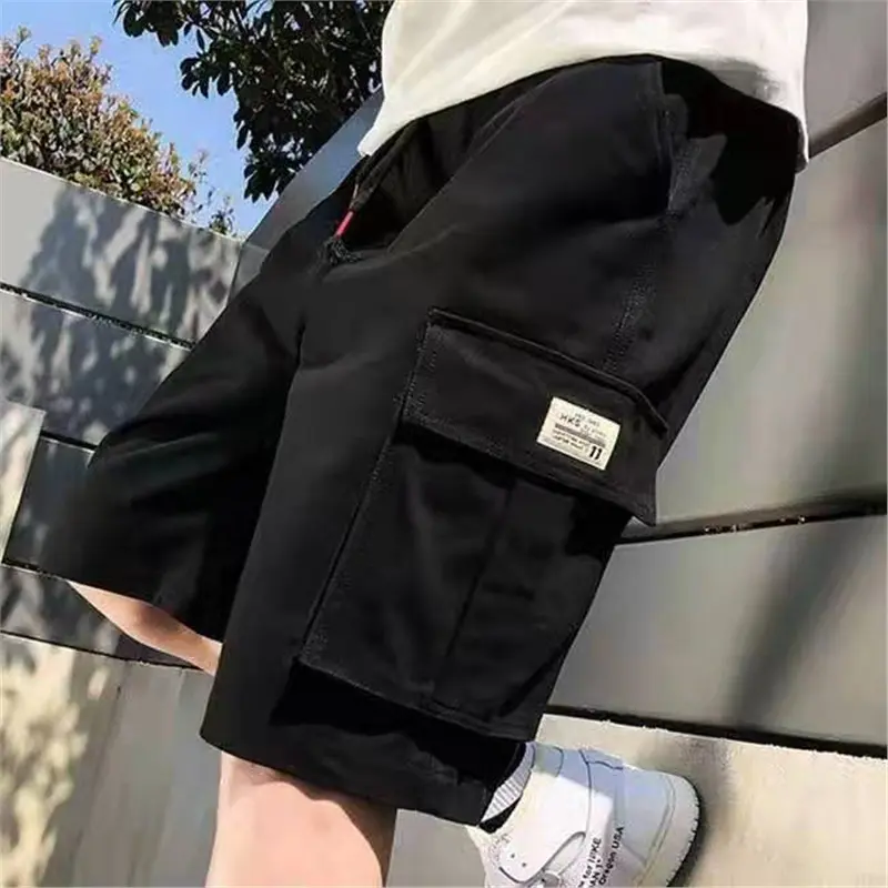 Men's Shorts Outer Wear Summer Ice Silk Pants Five Points Beach American Athletic Handsome Loose Trendy Casual Pants
