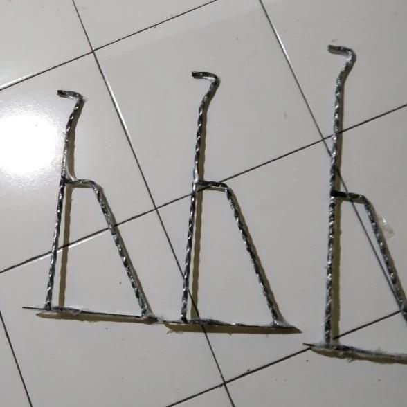 PRABU DKEORASI Cantolan Besi Bunga Pot Taman Hias Termurah Aesthetic | Gantungan Sangkar Burung Besi Dinding | Cantelan Bracket Pot Hanger Baju Gantung 40 - 50 cm 4