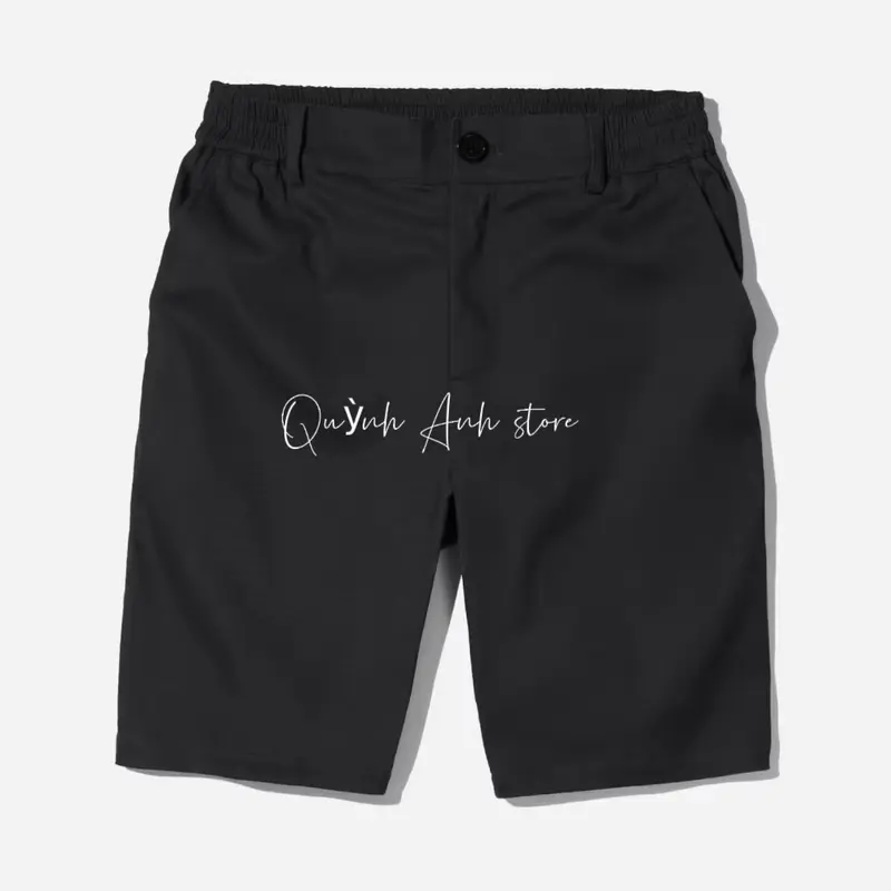 Quần short kaki form dáng trẻ trung đai chun có khuy 3