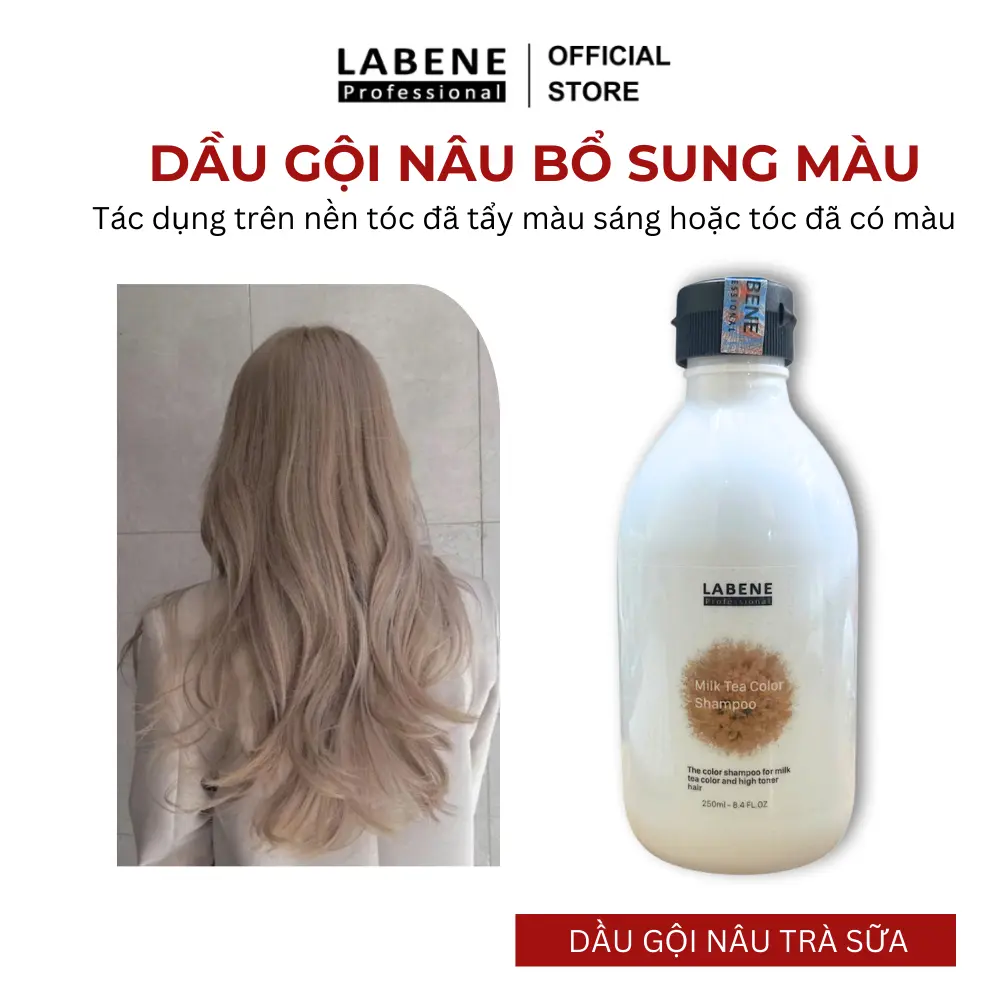 Dầu Gội Nâu Trà Sữa Labene Dành Cho Tóc Nhuộm Nâu, Bổ Sung Tăng Độ Sáng Tươi Mới Màu Nhuộm | LABENE