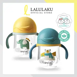 LLK Botol Minum Bayi Gelas Anak Balita Training Cup Baby Sippy Cup 250ml Bottle Peralatan