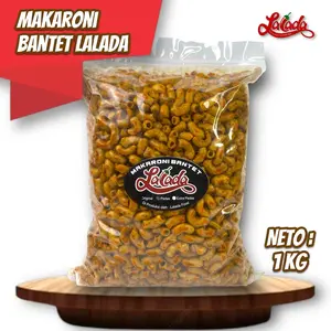 1 KILO - MAKARONI BANTET LALADA Gurih Pedas dan Ekstra Pedas  Snack