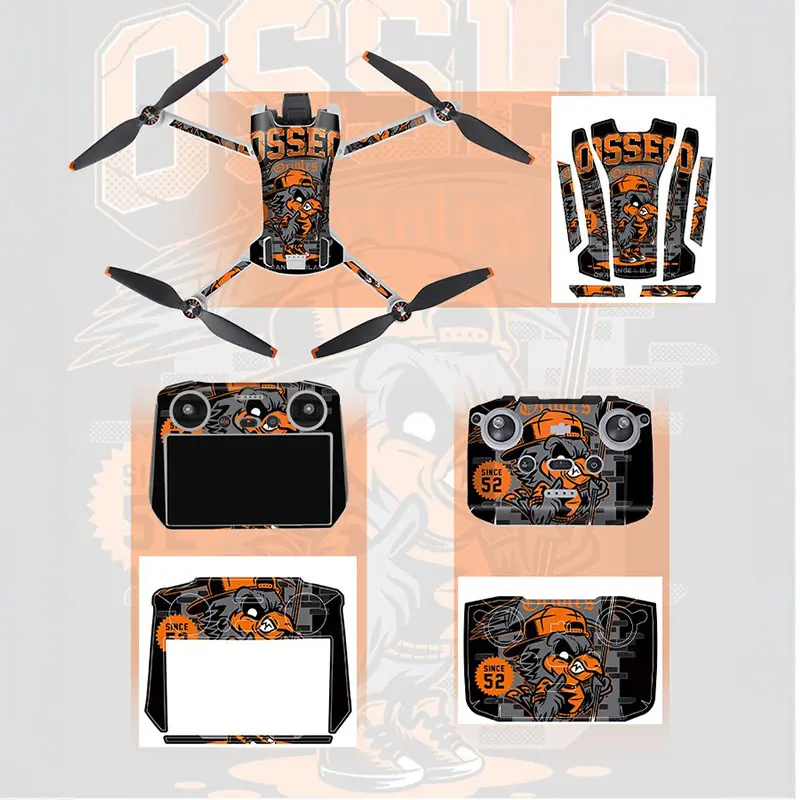 Vỏ Tương Thích Với DJI Mini 3 Máy Bay Không Người Lái Cầm Tay VOLODYMYR, Thiết Kế Rằn Ri Hiện Đại Ấm Áp, Bảo Vệ, Bền Và Độc Đáo, Bao Gồm Decal Vinyl, Dễ Dàng Áp Dụng, Loại Bỏ Và Thay Đổi Kiểu Dáng 5