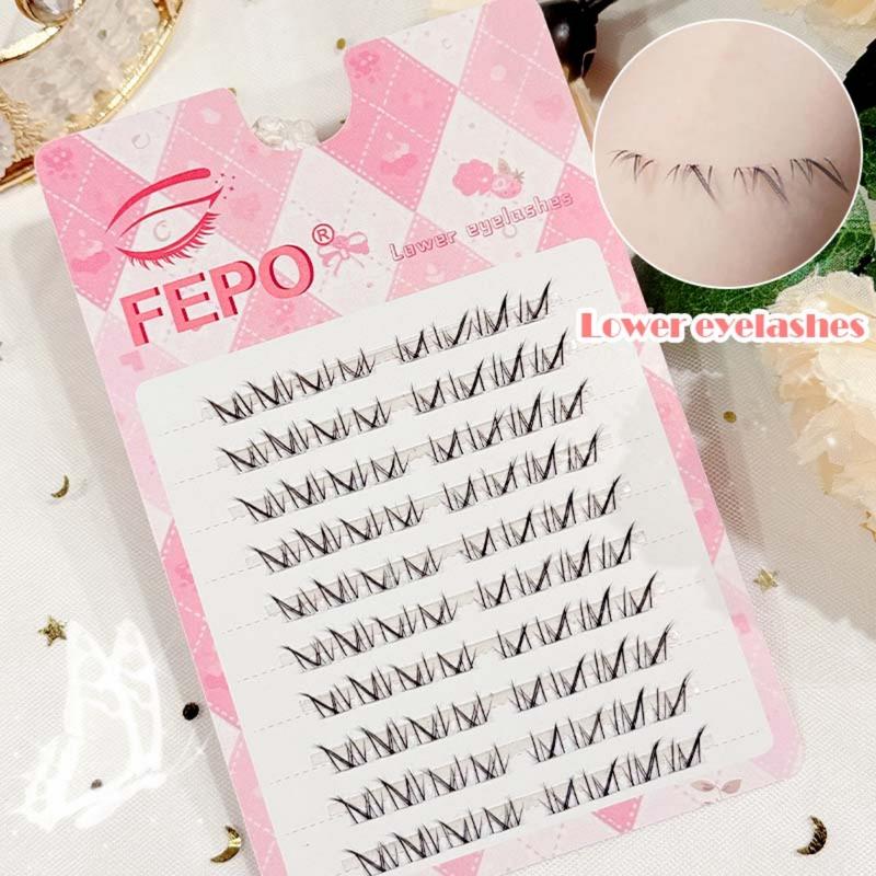 Product Introduction of Lông Mi Giả, 10 Hàng Dung Lượng, Lông Mi Dưới Giả, Cụm Đơn, Lười Biếng, Sợi Nhân Tạo Tự Nhiên, Phong Cách Manga, Chân Thực, Mỹ Phẩm 15