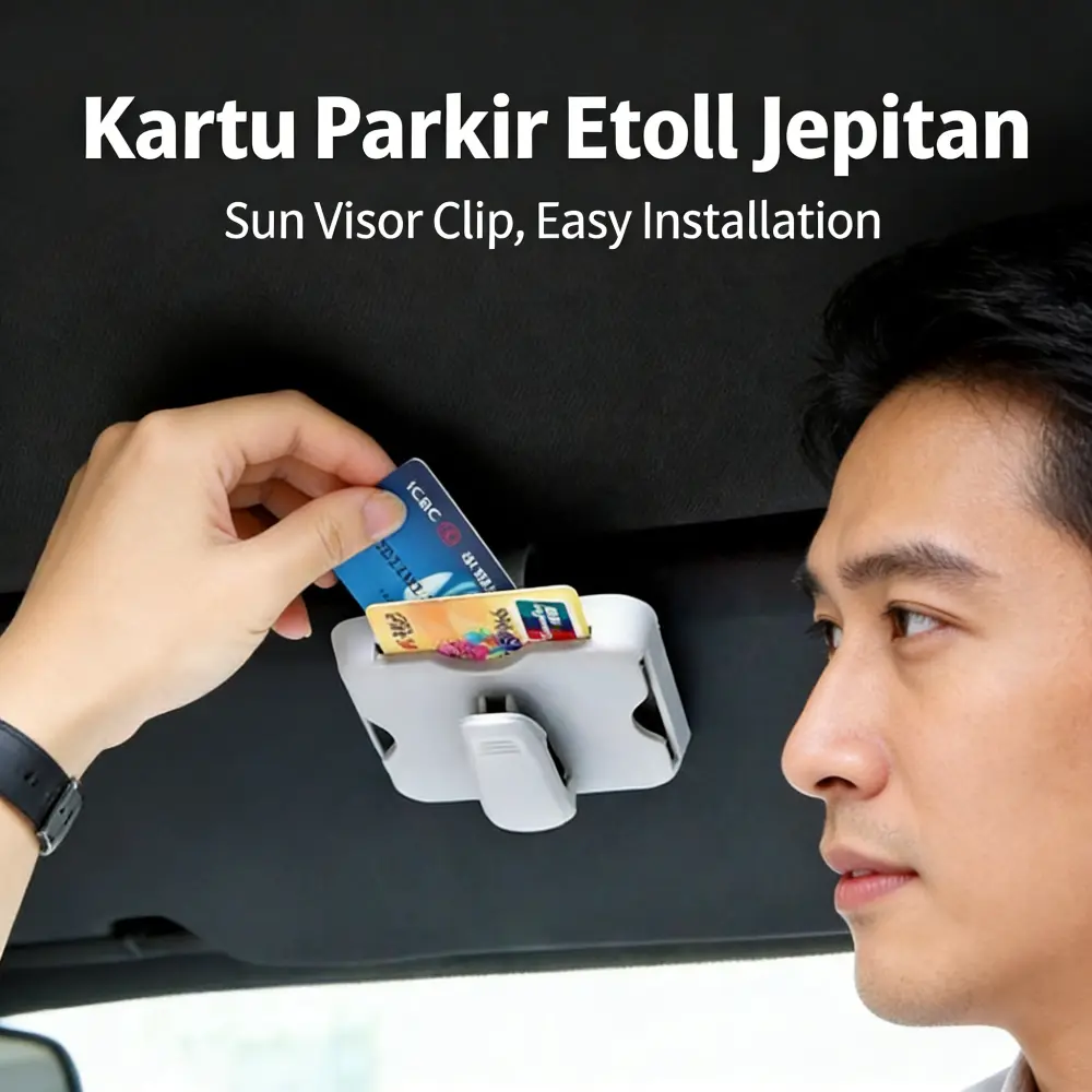 Klip Anti Silau & Pelindung Dashboard Mobil, Penjepit Kartu Parkir & E-Toll, Holder Tisu Mobil, Organizer Interior Kendaraan, Aksesori Mobil Terlengkap - Model [Model Name], Panjang [Panjang] cm, Lebar [Lebar] cm, Berukuran [Ukuran]