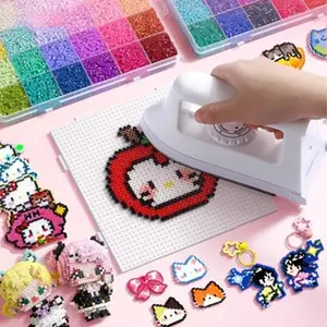 14000 PCS DIY Perler Beads Manik-manik Sekering Kit DIY Beads Kerajinan Dengan Aksesoris