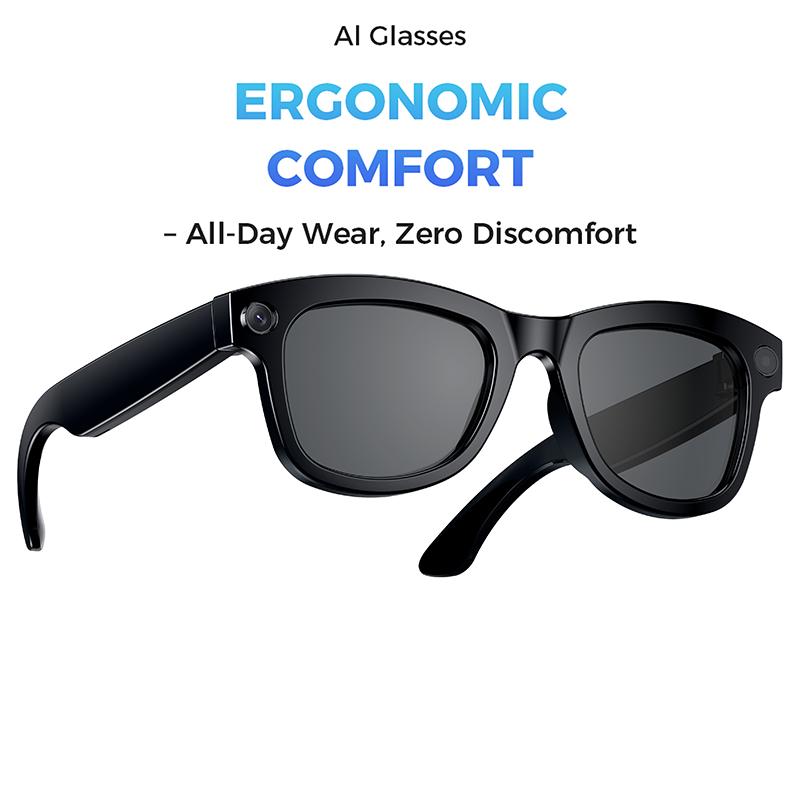 Smart Glasses With Camera 8 Million Pixels Photo Video Recording Supports AI translation Object Recognition With ChatGPT - Image 2