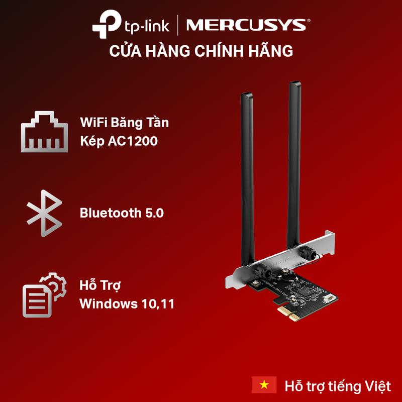 Bộ Chuyển Đổi Card WiFi PCIe Mercusys MA30E Bluetooth 5.0 Băng Tần Kép Tốc Độ…