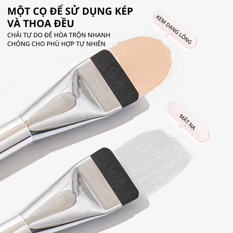 Cọ Tán Nền KIYE Đầu Dẹt Siêu Mỏng Giúp Tạo Lớp Nền Căng Mướt Và Mịn Màng Tư Nhiên 4