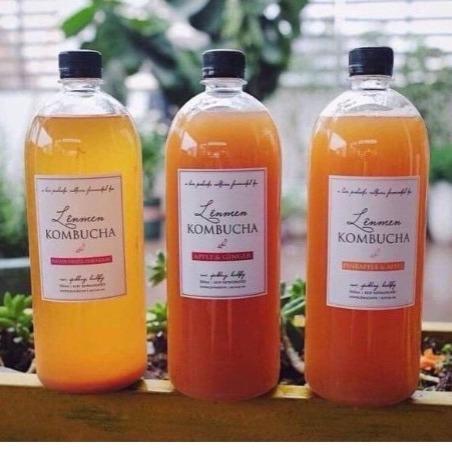 Trà kombucha F1 lên men tự nhiên _1lit vị nguyên bản (chưa mix hoa quả)