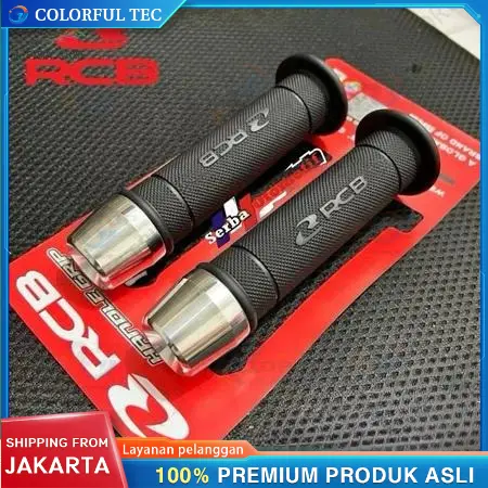 Handgrip RCB Original HG55 Sarung Gas Racing Boy Original HG55 + Jalu Stang Chrome Model Pcx Universal Untuk Semua Jenis Motor