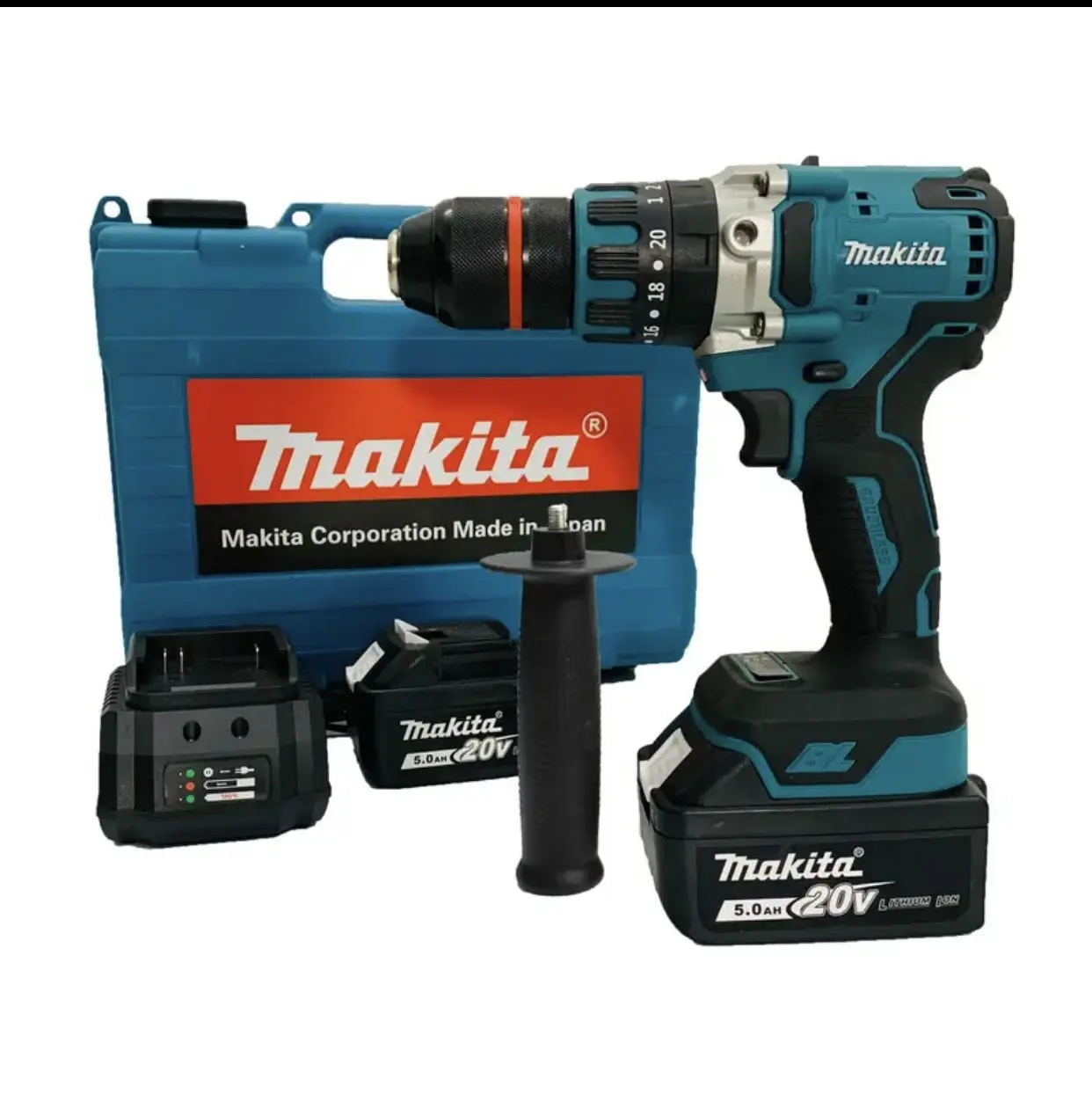 MÁY KHOAN MAKITA 13ly 3 CHỨC NĂNG - BÚA,VÍT,KHOAN THƯỜNG - ĐỘNG CƠ KHÔNG THAN -LÕI ĐỒNG - CHÂN PIN PHỔ THÔNG - BẢO HÀNH 12 THÁNG