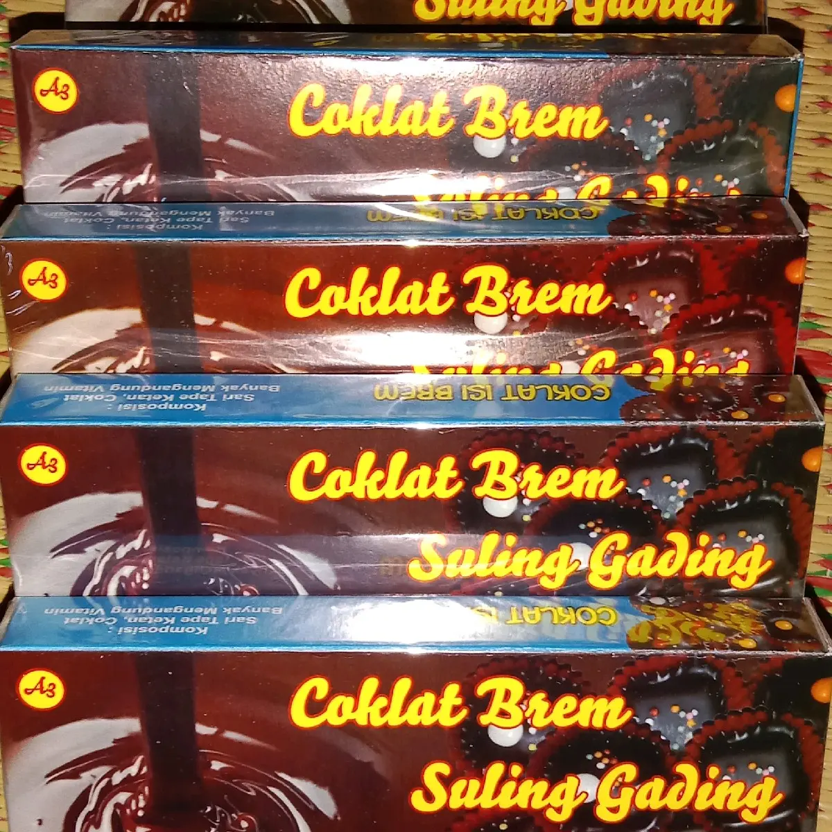 Coklat Brem Rendah gula isi 8