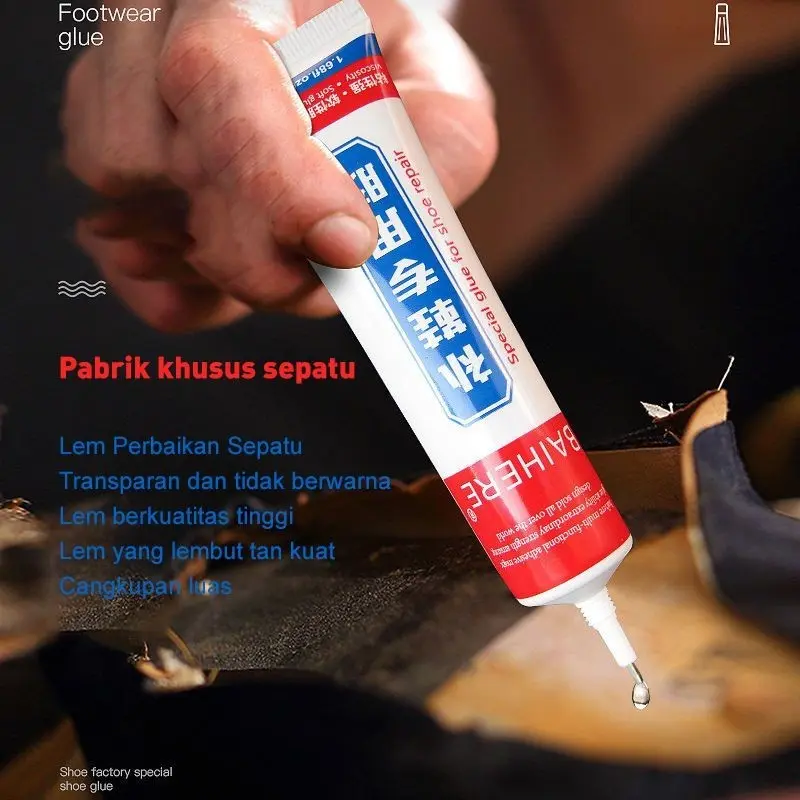Lem Sepatu Sandal Lengket Kuat 60ml Waterproof Anti Air Perekat Nambal Tanpa Bekas Lem Kuat Lem Kuat Anti Air