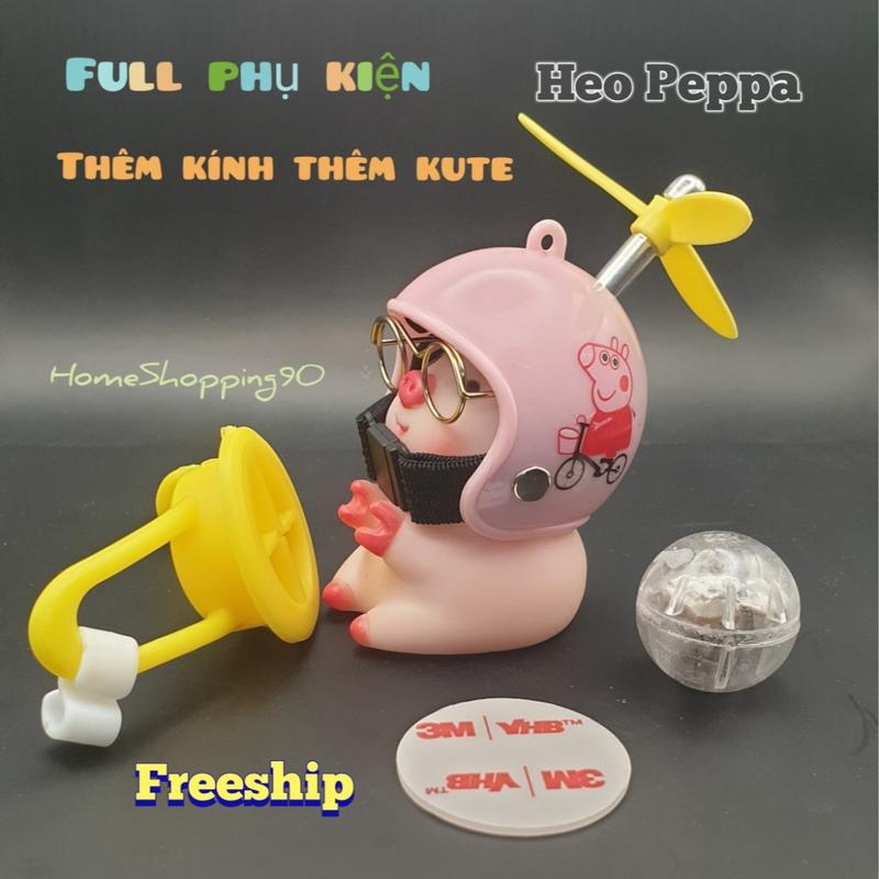 Chú Heo Hồng Đội Mũ Bảo Hiểm Dễ Thương Gắn Xe Hơi , Xe Máy , Xe Đạp