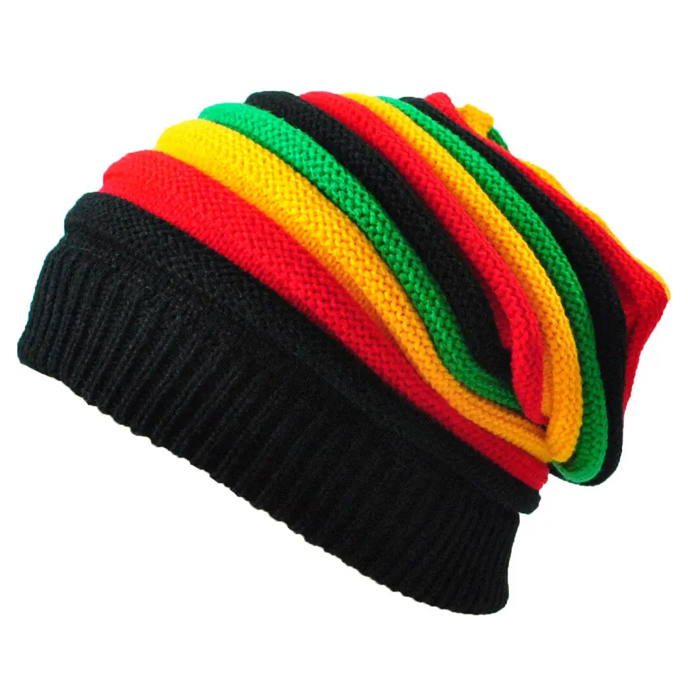 Knitted Slouch Beanie Thick Trendy Warm Winter Hat Stylish Winter Beret Cap for Outdoor Activities Streetwear Music Festivals -Hop Culture Winter