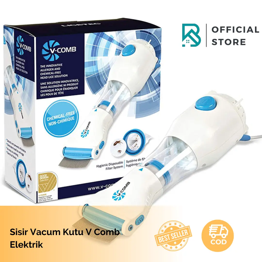 BISA COD Sisir Vacum Kutu V Comb Vcomb Kutu sisir penghilang kutu Elektrik