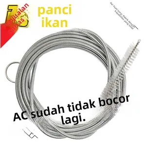 Alat pembersih saluran pembuangan AC, lubang pembuangan kulkas yang tersumbat, sikat, penumpukan air di kompartemen kulkas rumah tangga, penyumbatan es, kebocoran saluran pembuangan.