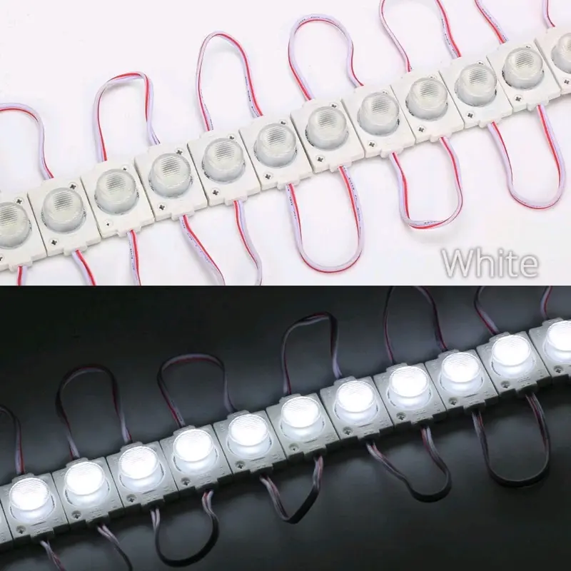 10Pcs Led Modul 1 Mata Besar Lampu Variasi Kolong Motor Mobil Bis Truk 12V / 24V Waterproof 8