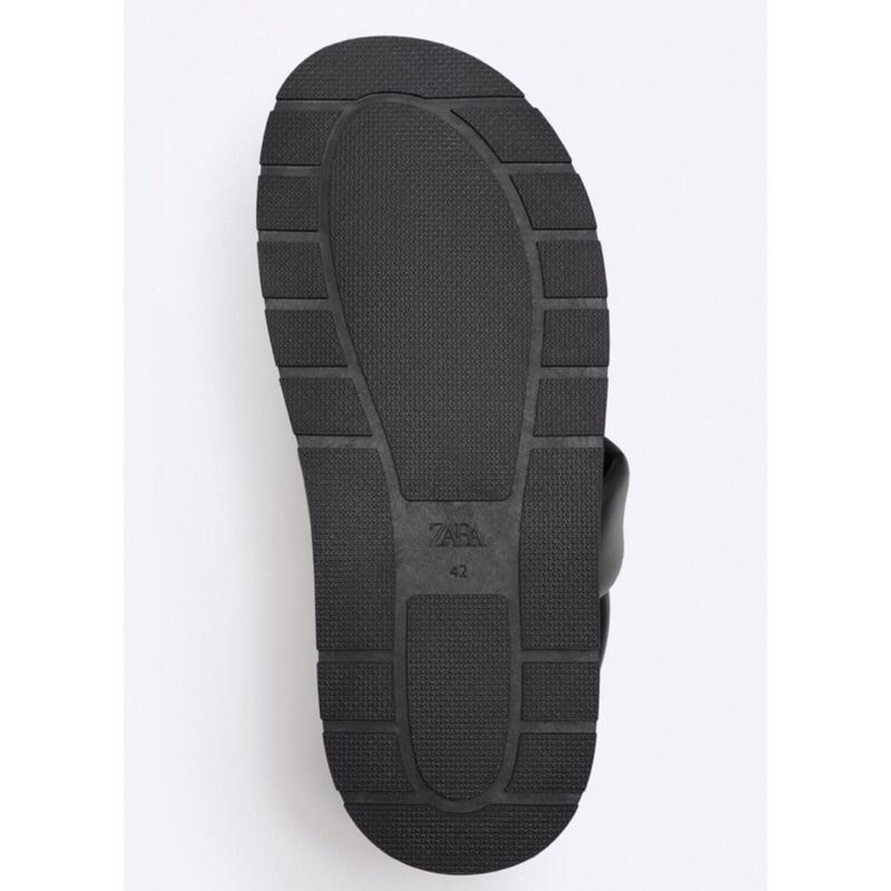 ZARA Men Sandal Quilted Strappy Sepatu Sendal Pria Black 3