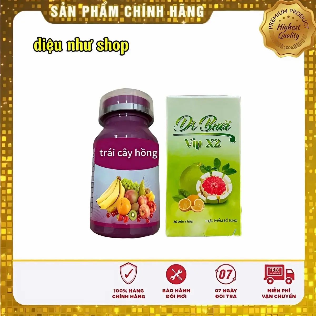 COMPO BC HÔNG + DR BƯỞI VIP2 BỔ SUNG VITAMIN ĐẸP DA HỖ TRỢ CHĂM SÓC SẮC ĐẸP