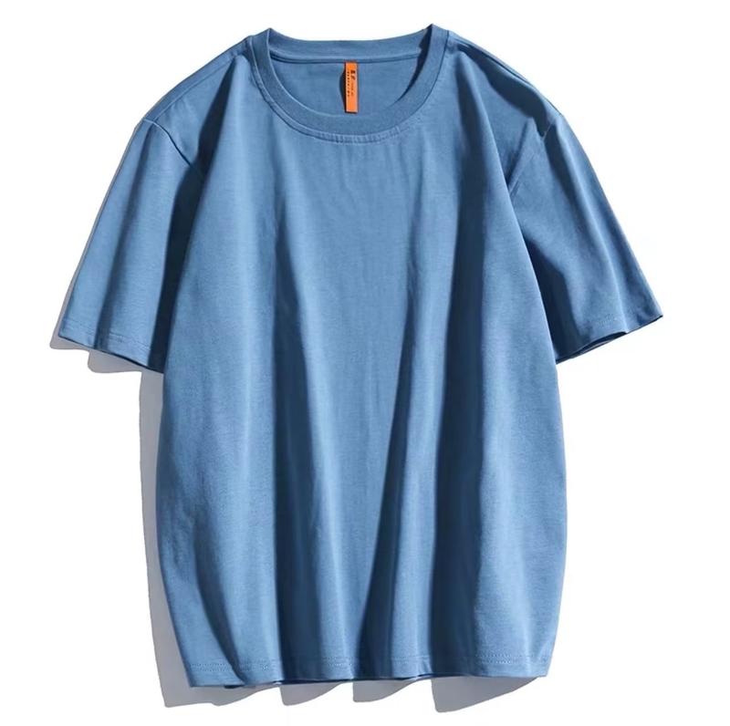 Product Introduction of Summer Short Sleeve T-Shirt for Men Korean Style Loose Trendy Versatile Solid Color Tee Shirt Ins Hong Kong Style Casual Round Neck Top 20