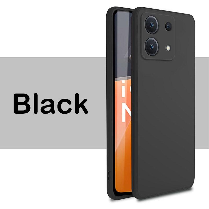Product Introduction of Redmi Note13 5G Xiaomi 2024 Liquid Silicone Case For Redmi Note 13 Pro Pro+ Plus 13Pro Straight Edge Soft Flexible TPU Bumper Phone Cover Back Casing Simple Shockproof Solid Color 28
