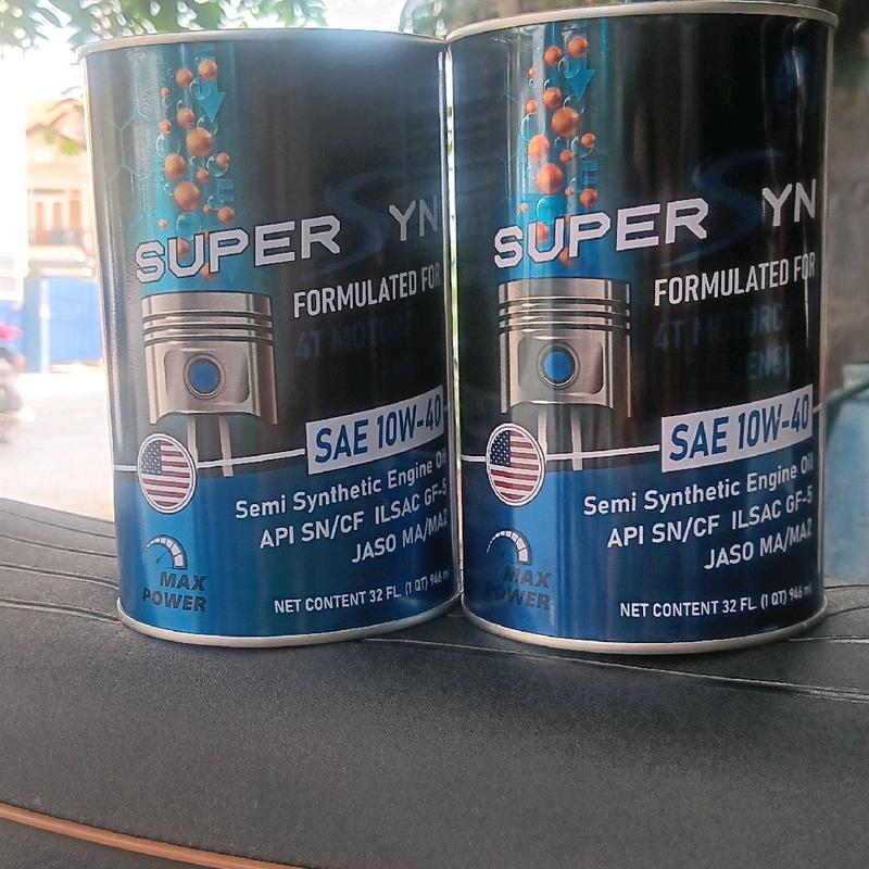 NHỚT SUPER SYN 10w-40 màu sanh danh co xe so ...xe con tây. 4