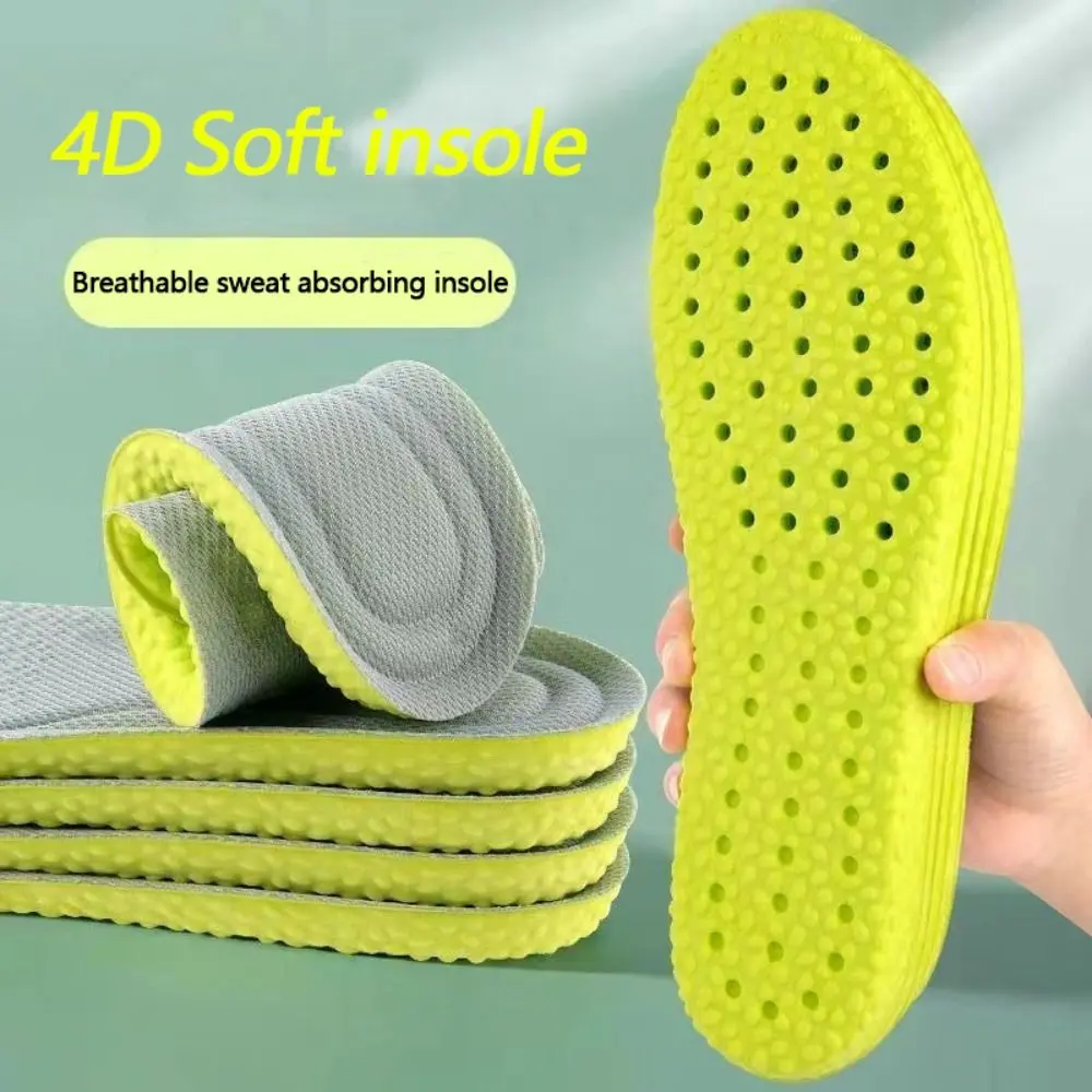 High Quality Soft Shoes Insole Comfortable High Elastic Shoe Pad Shock Absorbent Breathable Shoe Accessories Men