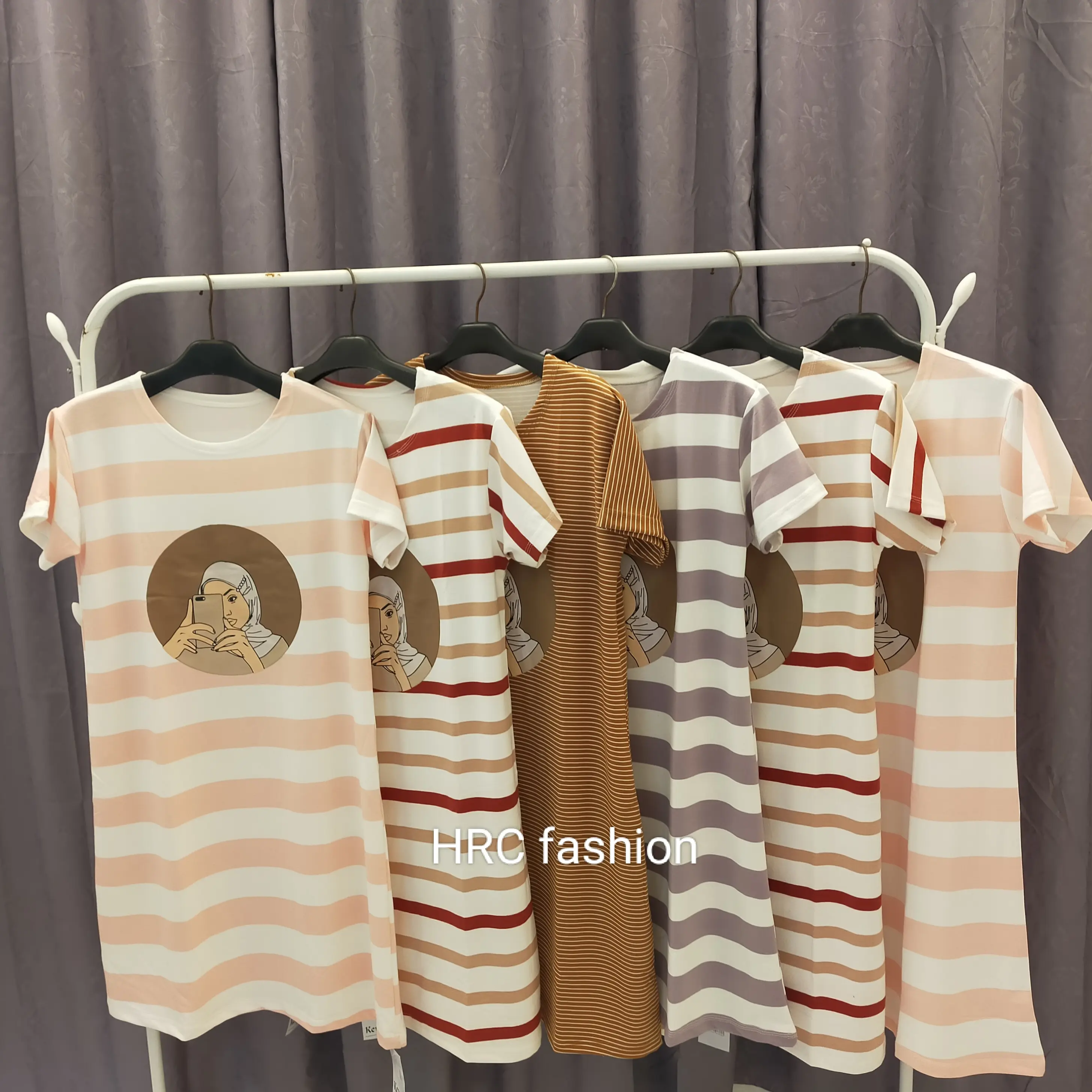 HRC Fashion| dress wanita kekinian| dress cewek lengan pendek kode 56| dress cewek lengan pendek import| tunik cewek lengan pendek|dress cewek motif| dress rumahan wanita Santai Jalan casual motif