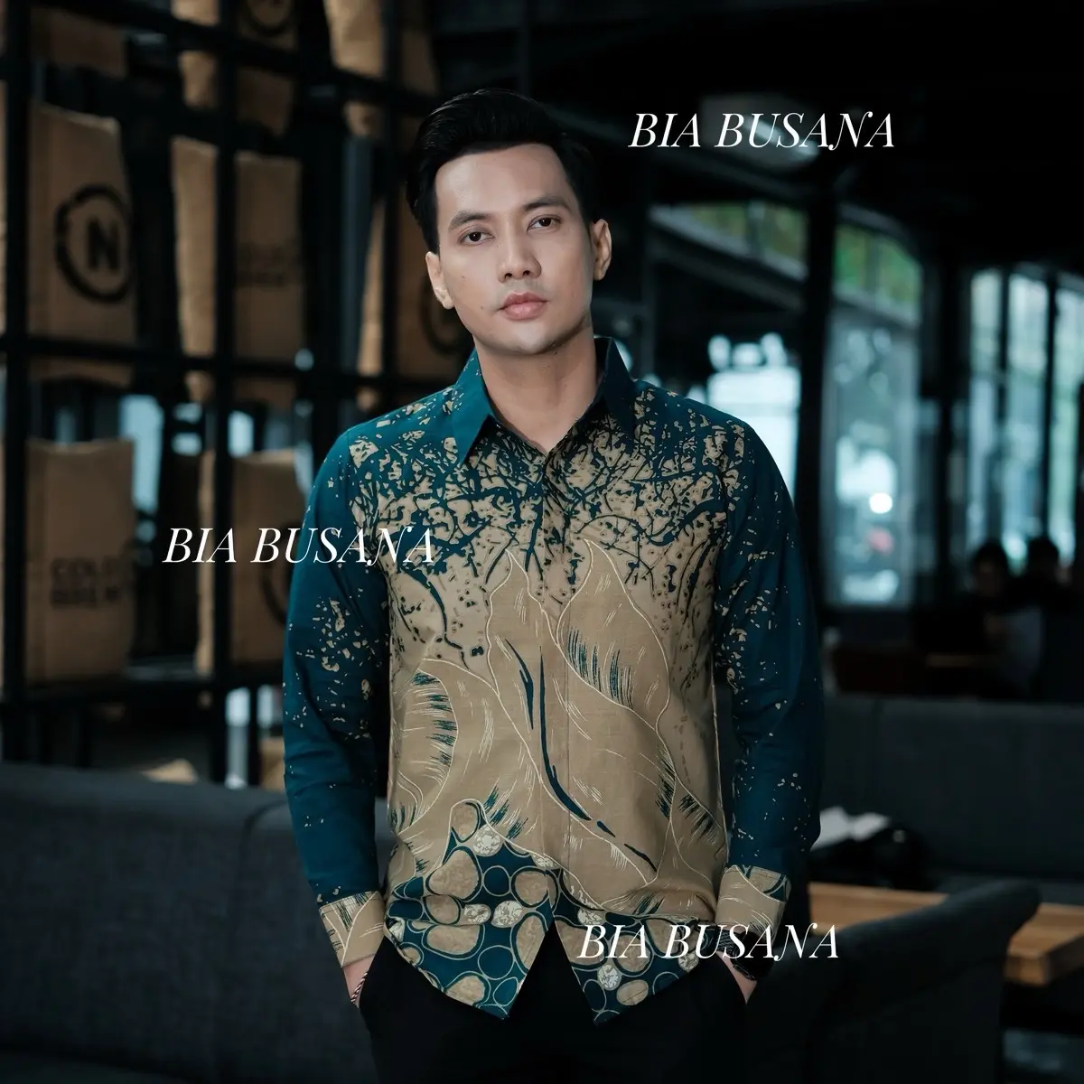 KUSUMO HIJAU Kemeja batik pria lengan panjang slimfit furing full katun halus lembut Kain Nyaman Tebal Motif Baju