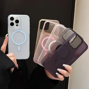 Matte Magnetic Case For Samsung A55 A54 A35 A15 A05S A06 A16 A26 A36 A56 A07 A17 A37 A57 S23 S24 S25 S26 Ultra S23 FE Matte Anti Drop Non Yellow Magnetic Charging Ultra-Thin Protective Case