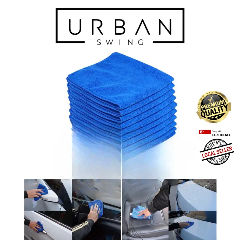 [SG  Seller] Dishcloths Microfibre Cleaning Car kitchen Room Soft Cloths Rag Wash Towel 30 x 30cm