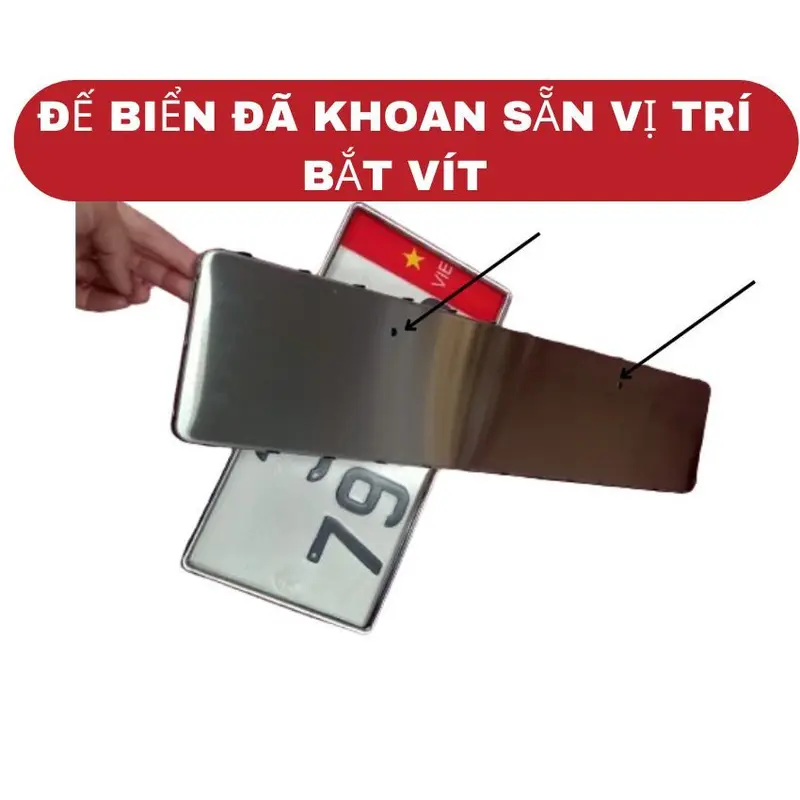 Khung lắp biển số xe ô tô xe mới đăng kí,khung có mica+phụ kiện đầy đủ dễ dàng lắp tại nhà(chát vơi shop trước khi đặt) 3